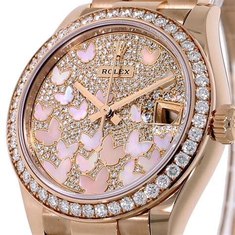 rose gold butterfly rolex